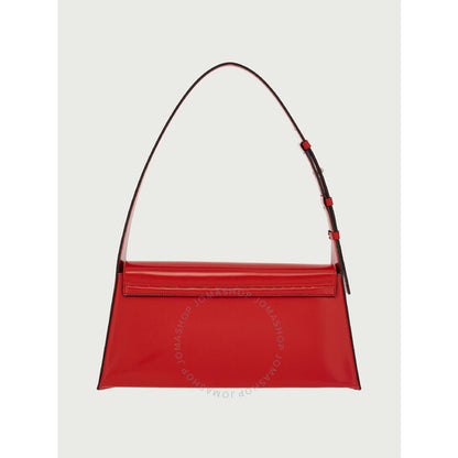 Ferragamo, Red Geometric Shoulder Bag (M)