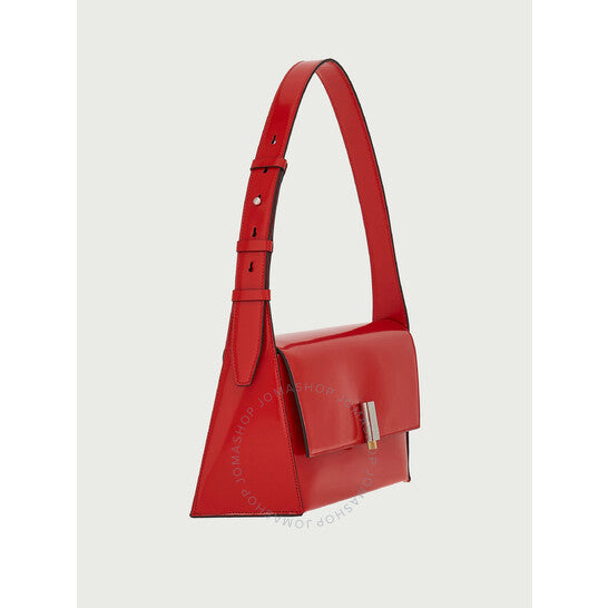 Ferragamo, Red Geometric Shoulder Bag (M)