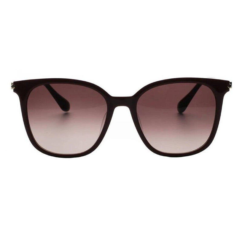 Burgundy Gradient Square Ladies Sunglasses