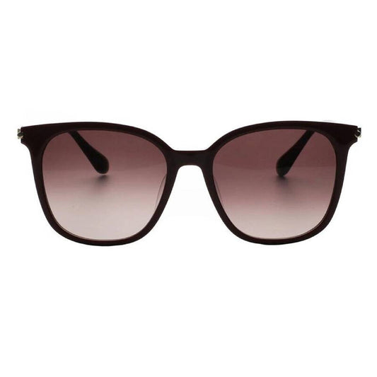 Burgundy Gradient Square Ladies Sunglasses