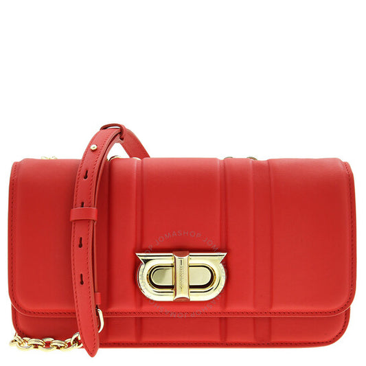 Ferragamo, Twist Lock Gancini Shoulder Bag