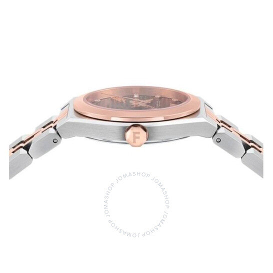Ferragamo, Vega New Quartz Diamond Brown Dial Ladies Watch