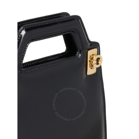 Ferragamo, Wanda Mini Top Handle Leather Bag