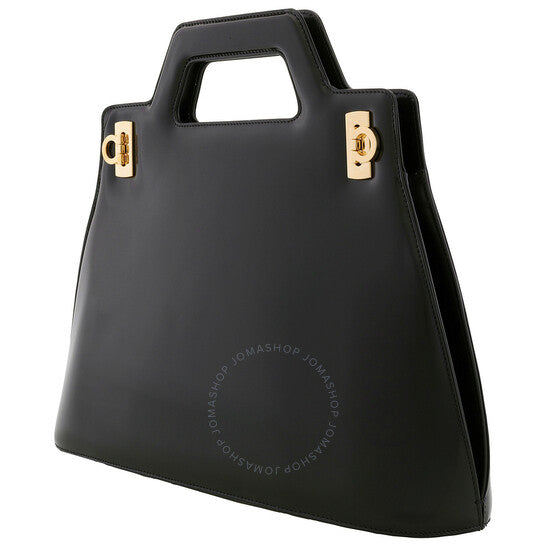 Ferragamo, Wanda Top Handle Bag - Black
