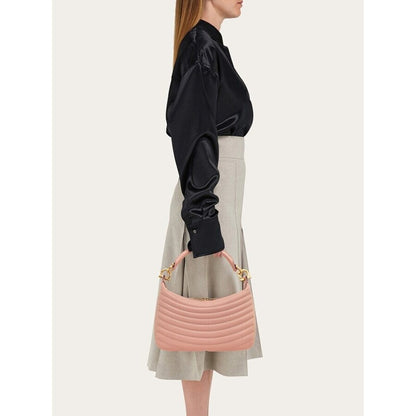 Women'S Pink Calf Leather Bag