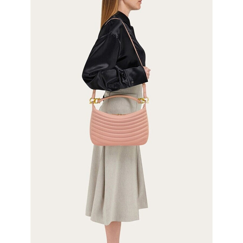 Women'S Pink Calf Leather Bag