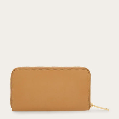Womens Tan Calf Leather Wallet
