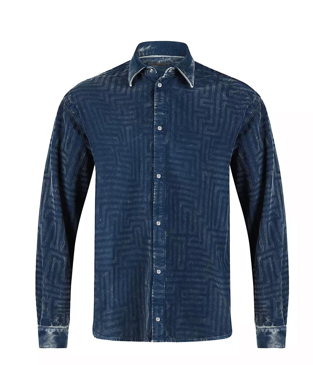 XLarge - blue distressed maze