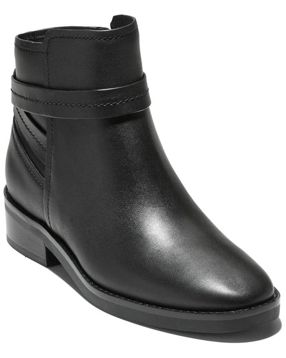rosalyn waterproof ankle strap leather boot
