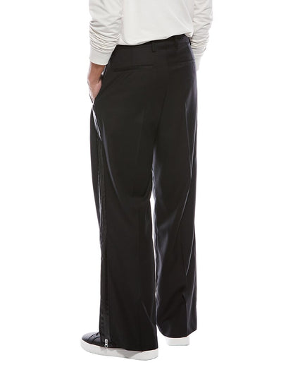 double pleated wool trouser