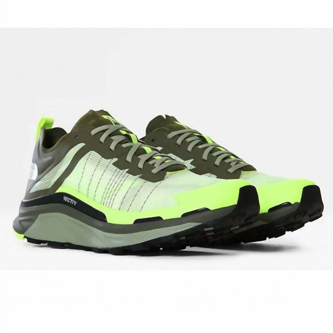 men's vectiv infinite trail shoes in sharp green/tea green