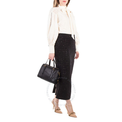 Fossil, Black Leather Carlie Satchel