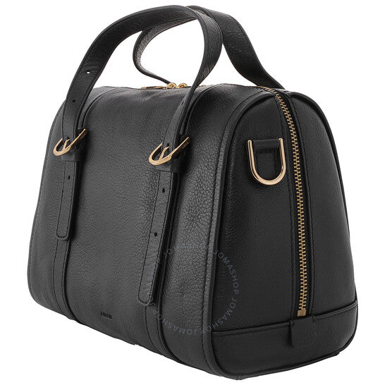 Fossil, Black Leather Carlie Satchel