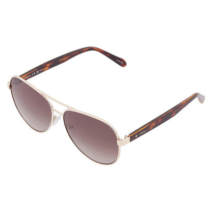 Brown Gradient Pilot Ladies Sunglasses