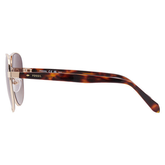 Brown Gradient Pilot Ladies Sunglasses