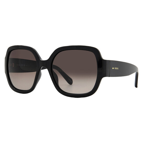 Brown Gradient Square Ladies Sunglasses