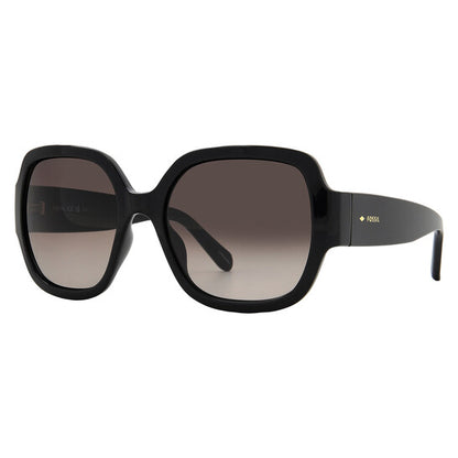 Brown Gradient Square Ladies Sunglasses