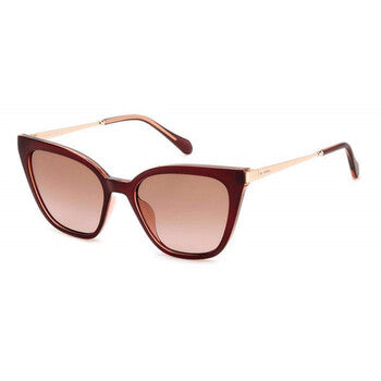 Brown Pink Shaded Cat Eye Ladies Sunglasses