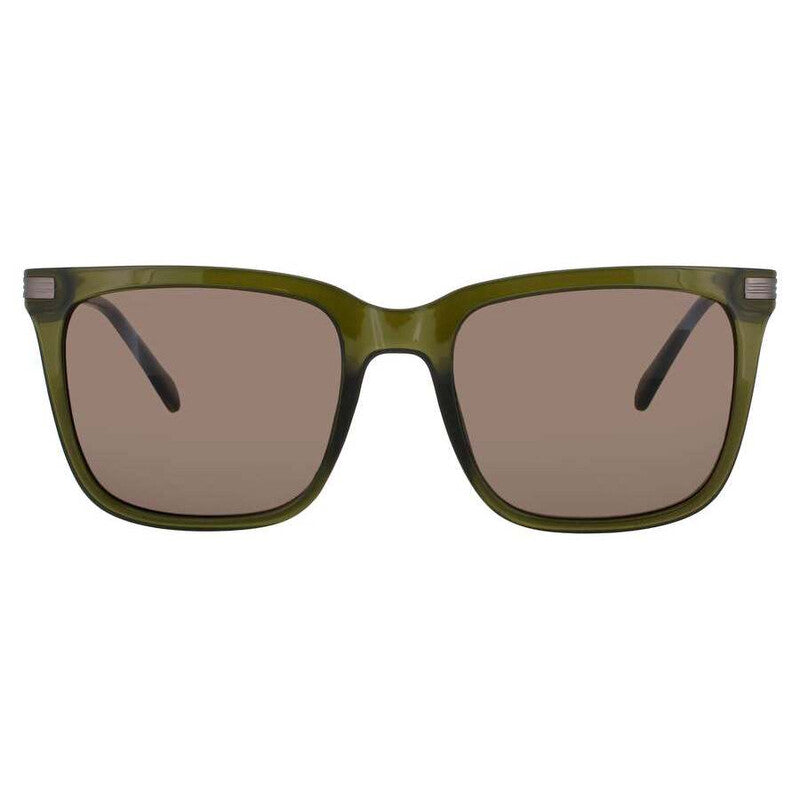 Men's Brown Rectangular Sunglasses