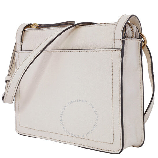 Fossil, White Taryn Leather Crossbody Bag