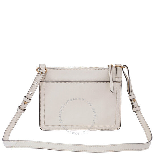 Fossil, White Taryn Leather Crossbody Bag