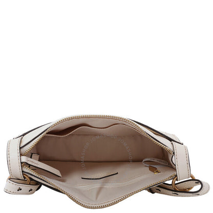 Fossil, White Taryn Leather Crossbody Bag