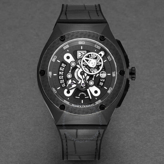 Franck Dubarry, Crazy Wheel Automatic Black Dial Men's Watch