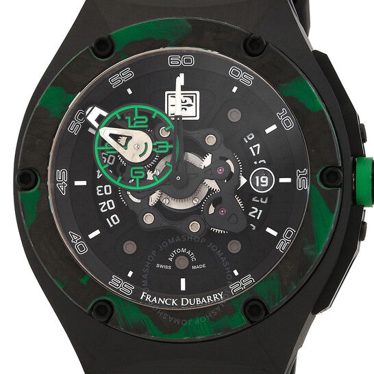 Franck Dubarry, Crazy Wheel Automatic Black Dial Men's Watch