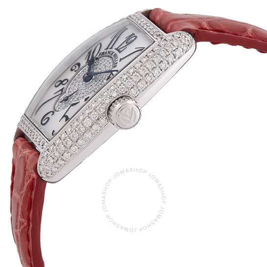 Franck Muller, Cintree Curvex Hand Wind Diamond Silver Dial Watch