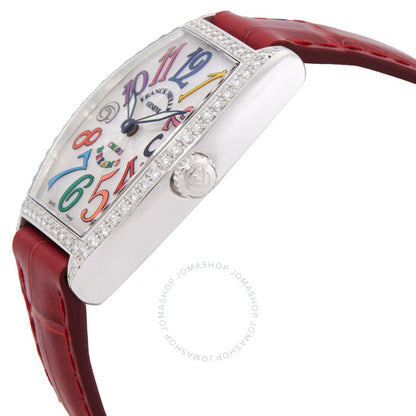 Franck Muller, Cintree Curvex Quartz Diamond Silver Dial Ladies Watch