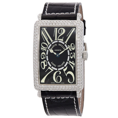 Franck Muller, Long Island Automatic Diamond Black Dial Ladies Watch