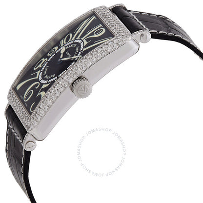 Franck Muller, Long Island Automatic Diamond Black Dial Ladies Watch