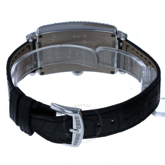 Franck Muller, Long Island Quartz Diamond Black Dial Ladies Watch