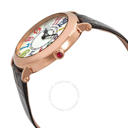 فرانك مولر، ساعة نسائية دائرية كوارتز بمينا فضي