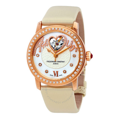 Frederique Constant, Amour Heart Beat White Dial Ladies Watch