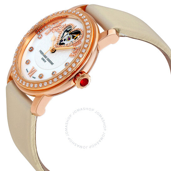 Frederique Constant, Amour Heart Beat White Dial Ladies Watch