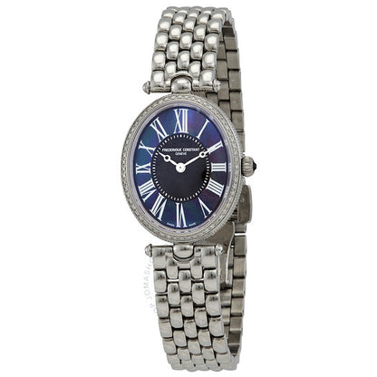 Frederique Constant, Art Deco Quartz Diamond Black Dial Ladies Watch