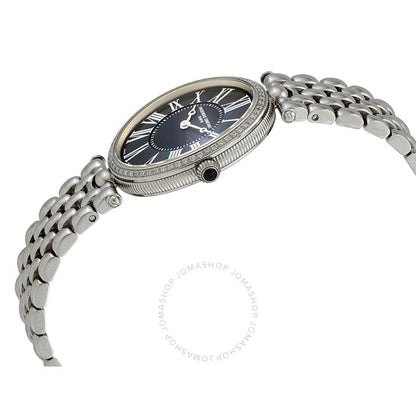 Frederique Constant, Art Deco Quartz Diamond Black Dial Ladies Watch