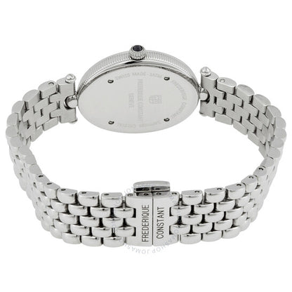 Frederique Constant, Art Deco Quartz Diamond Black Dial Ladies Watch