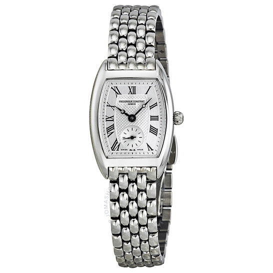 Frederique Constant, Art Deco Silver Guilloche Ladies Watch