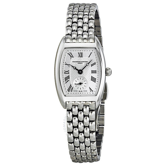 Frederique Constant, Art Deco Silver Guilloche Ladies Watch