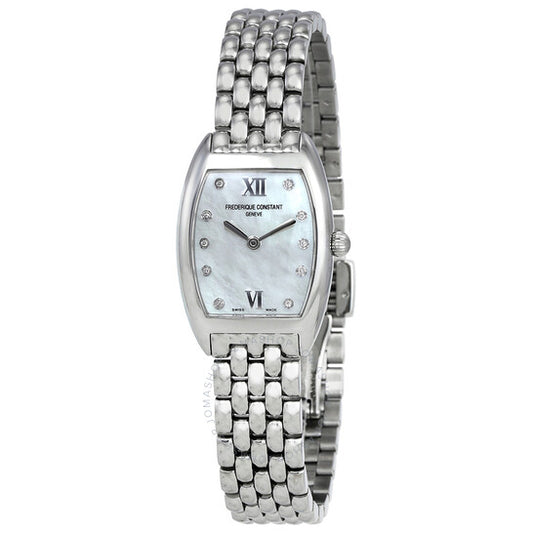Frederique Constant, Art Deco White Dial Ladies Watch