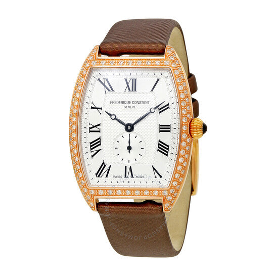 Frederique Constant, Art Deco White Dial Ladies Watch