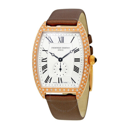 Frederique Constant, Art Deco White Dial Ladies Watch