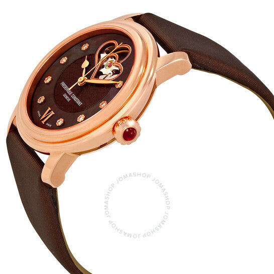 Frederique Constant, Automatic Brown Dial Ladies Watch