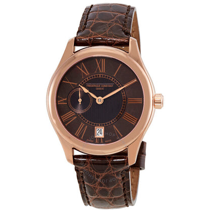 Frederique Constant, Automatic Brown Mother of Pearl Dial Ladies Watch