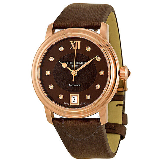 Frederique Constant, Automatic Diamond Rose Gold-plated Ladies Watch 303CHD2P4