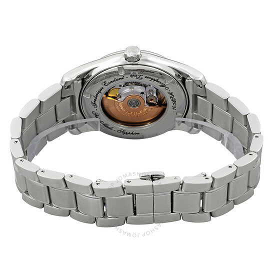 Frederique Constant, Black Dial Stainless Steel Men's Watch