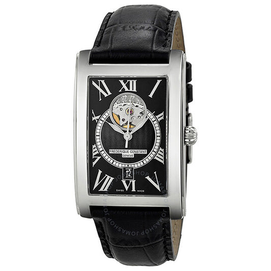 Frederique Constant, Carree Black Dial Automatic Men's Watch FC-