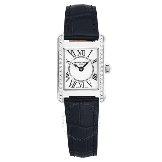 Frederique Constant, Carree Quartz Diamond Mother of Pearl Dial Ladies Watch